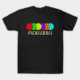 Rainbow Pickleball T-Shirt